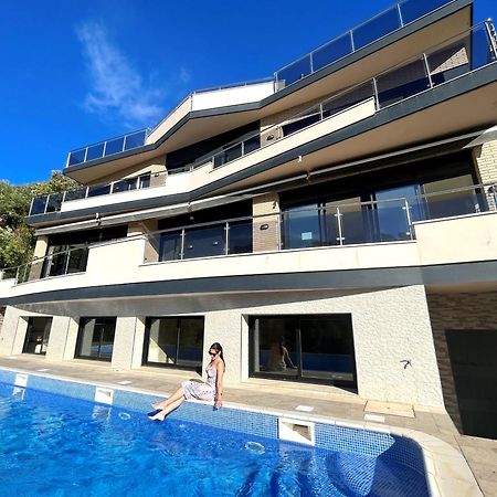 Villa De Lujo Con Vistas Al Mar Y Piscina Privada Santa Susanna Extérieur photo