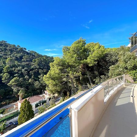 Villa De Lujo Con Vistas Al Mar Y Piscina Privada Santa Susanna Extérieur photo